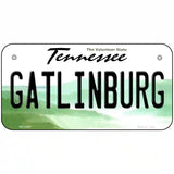 Gatlinburg Tennessee Novelty Metal License Plate Tag 6" x 3" (BP)