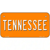 Tennessee Orange Novelty Metal License Plate Tag 6" x 3" (BP)