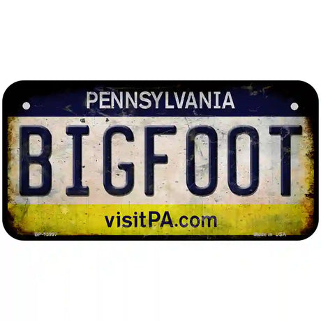 Bigfoot Pennsylvania Novelty Metal License Plate Tag 6" x 3" (BP)