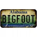 Bigfoot Alabama Novelty Metal License Plate Tag 6" x 3" (BP)