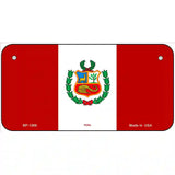 Peru Flag Metal Novelty License Plate 6" x 3" (BP)