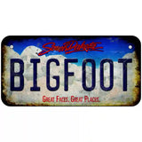 Bigfoot South Dakota Novelty Metal License Plate Tag 6" x 3" (BP)