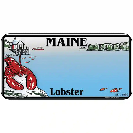 Maine Lobster Blank Novelty Metal License Plate 6" x 3" (BP)