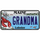 Grandma Maine Lobster Novelty Metal License Plate 6" x 3" (BP)