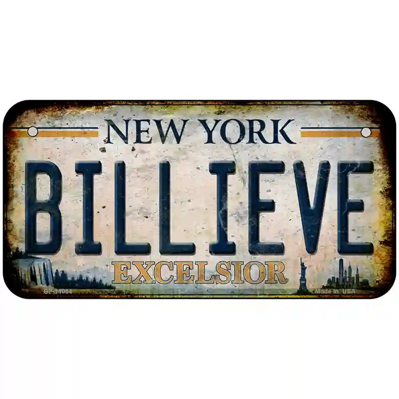 Billieve Excelcior New York Novelty License Plate 6" x 3" (BP)