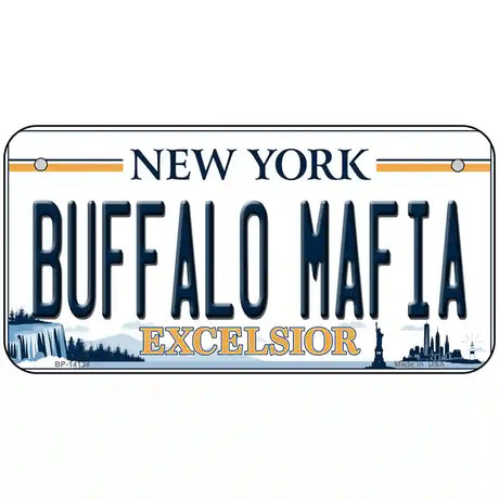 Buffalo Mafia New York Excelsior Novelty License Plate 6" x 3" (BP)