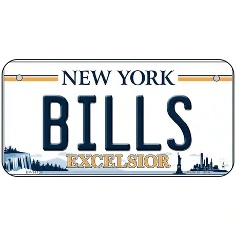 Bills New York Excelsior Novelty License Plate 6" x 3" (BP)