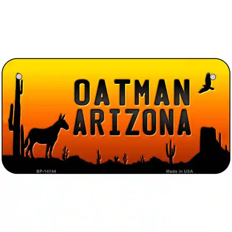 Oatman Arizona Scenic Background Novelty Metal License Plate 6" x 3" (BP)