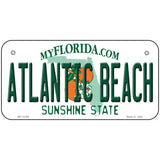 Atlantic Beach Florida Novelty Metal License Plate 6" x 3" (BP)