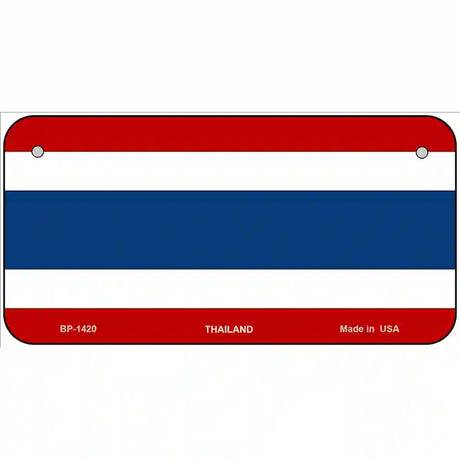 Thailand Flag Metal Novelty License Plate 6" x 3" (BP)