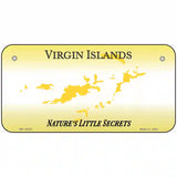 Virgin Islands Blank Novelty Metal License Plate 6" x 3" (BP) / Yes