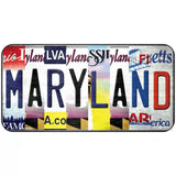 Maryland Strip Art Novelty Metal License Plate 6" x 3" (BP)