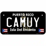 Camuy Puerto Rico Black Novelty Metal License Plate 6" x 3" (BP)