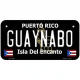 Guaynabo Puerto Rico Black Novelty Metal License Plate 6" x 3" (BP)