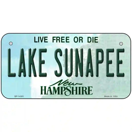 Lake Sunapee New Hampshire Novelty Metal License Plate 6" x 3" (BP)