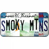 Smoky Mountains License Plate Art Novelty Metal License Plate 6" x 3" (BP)