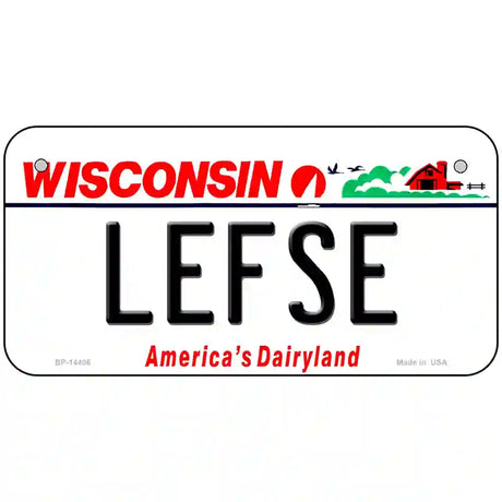 Lefse Wisconsin Novelty Metal License Plate 6" x 3" (BP)