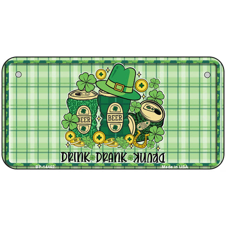 Drink Drank Drunk Novelty Metal License Plate LP-14462