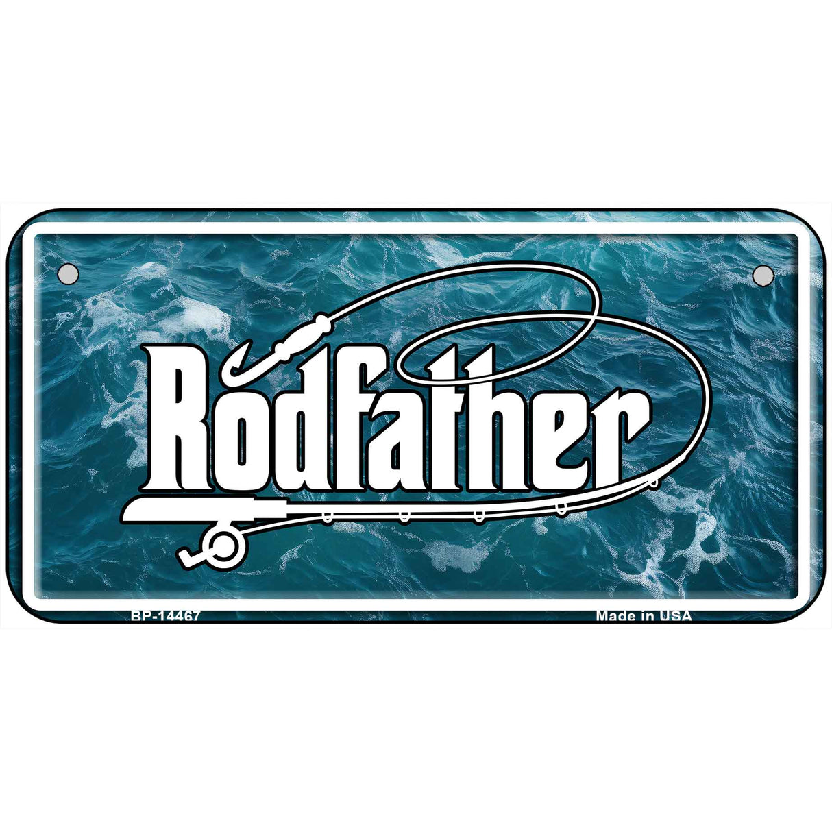 Rodfather Novelty Metal License Plate LP-14467