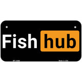 Fishhub Novelty Metal License Plate LP-14468