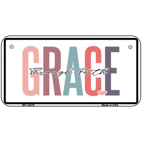 Grace Through Faith Novelty Metal License Plate LP-14478