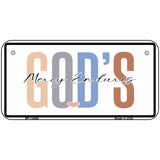 Gods Mercy Endures Novelty Metal License Plate LP-14480