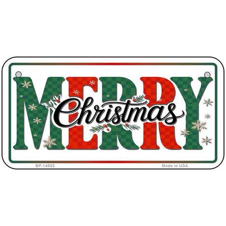 Merry Christmas Novelty Metal License Plate LP-14563