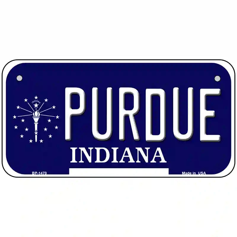 Purdue Indiana Metal Novelty License Plate 6" x 3" (BP)