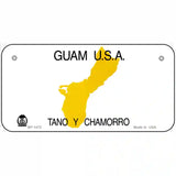 Guam Novelty State Metal License Plate 6" x 3" (BP)