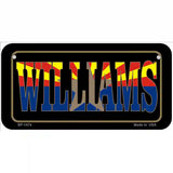 Williams Arizona State Flag Metal Novelty License Plate 6" x 3" (BP)