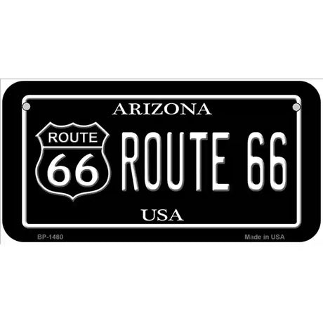 Route 66 Arizona Metal Novelty License Plate 6" x 3" (BP)