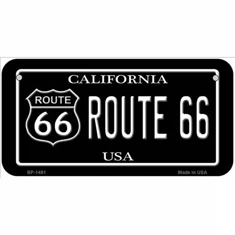 Route 66 California Metal Novelty License Plate 6" x 3" (BP)