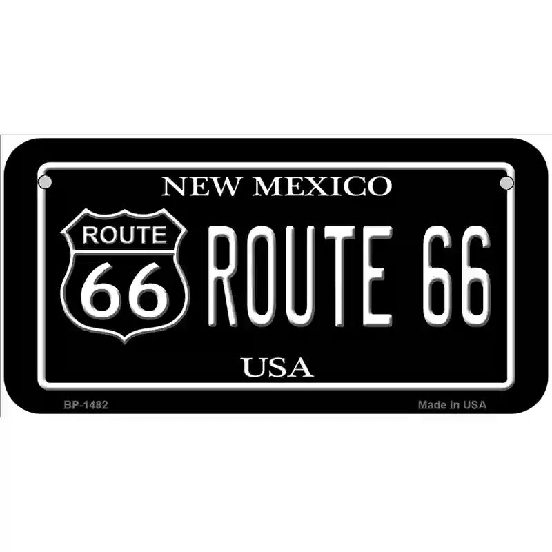 Route 66 New Mexico Metal Novelty License Plate 6" x 3" (BP)