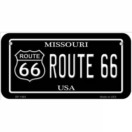 Route 66 Missouri Metal Novelty License Plate 6" x 3" (BP)