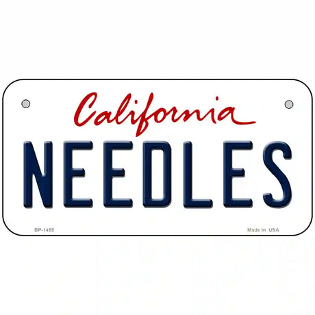 Needles California Novelty Metal License Plate 6" x 3" (BP)