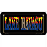 Lake Havasu with Arizona Flag Metal Novelty License Plate 6" x 3" (BP)