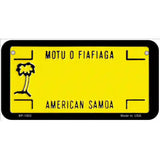 American Samoa Novelty Metal License Plate 6" x 3" (BP)