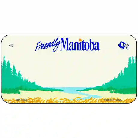 Manitoba Novelty Metal License Plate 6" x 3" (BP)