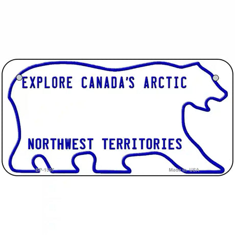 Northwest Territories Novelty Metal License Plate 6" x 3" (BP)