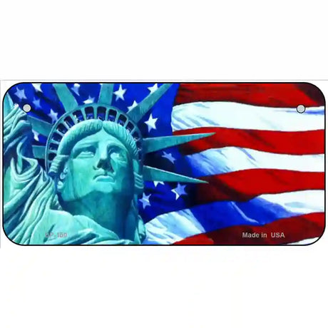 Lady Liberty Metal Novelty License Plate 6" x 3" (BP)