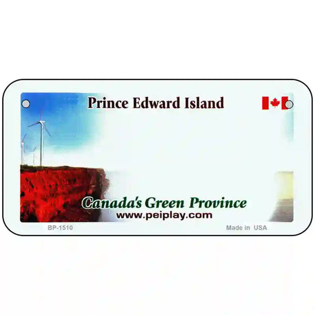 Prince Edward Island Novelty Metal License Plate 6" x 3" (BP)