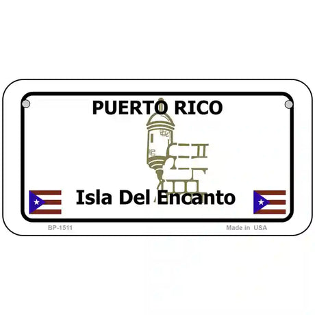 Puerto Rico Novelty Metal License Plate 6" x 3" (BP)