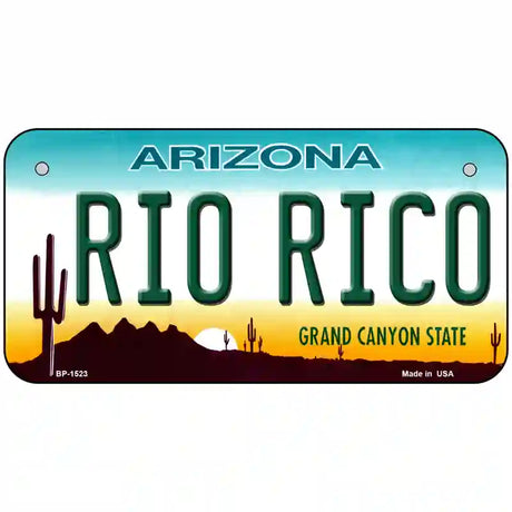 Rio Rico Arizona Metal Novelty License Plate 6" x 3" (BP)