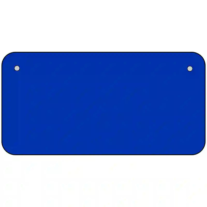 Royal Blue Solid Metal Novelty License Plate 6" x 3" (BP)