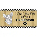 Pencil Sketch Chihuahua Metal Novelty License Plate 6" x 3" (BP)