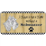 Pencil Sketch Schnauzer Metal Novelty License Plate 6" x 3" (BP)