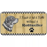 Pencil Sketch Rottweiler Metal Novelty License Plate 6" x 3" (BP)