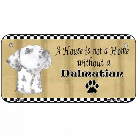 Pencil Sketch Dalmatian Metal Novelty License Plate 6" x 3" (BP)