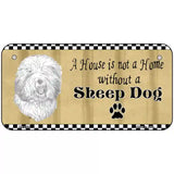 Pencil Sketch Sheep Metal Novelty License Plate 6" x 3" (BP)