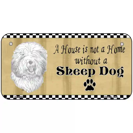 Pencil Sketch Sheep Metal Novelty License Plate 6" x 3" (BP)